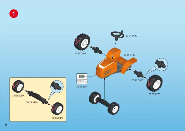 Bauanleitungen Playmobil 6814 - Holzfäller mit Traktor (2)