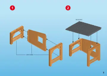 Bauanleitungen Playmobil 6814 - Holzfäller mit Traktor (5)