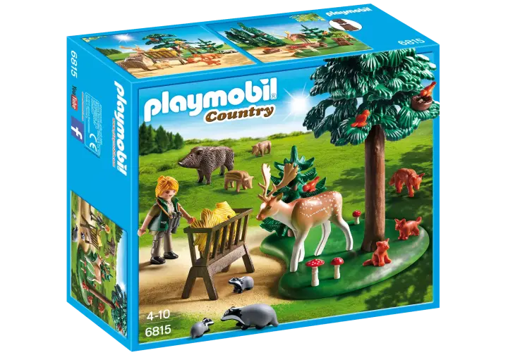 Playmobil 6815 - Garde forestière avec animaux - BOX