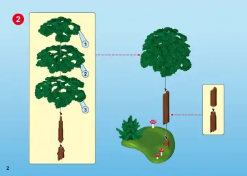 Bauanleitungen Playmobil 6815 - Waldlichtung mit Tierfütterung (2)