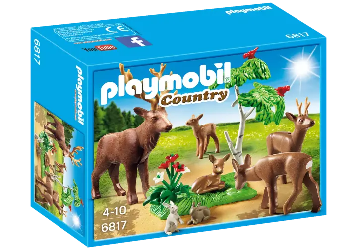 Playmobil 6817 - Stag with Deer Family - BOX