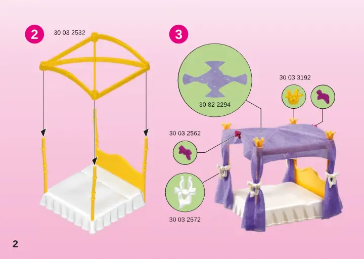 Instrukcje obsługi Playmobil 6851 - Królewska sypialnia (2)