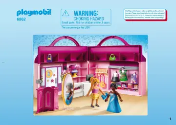 Manual de instruções Playmobil 6862 - Maleta Loja de Moda (1)