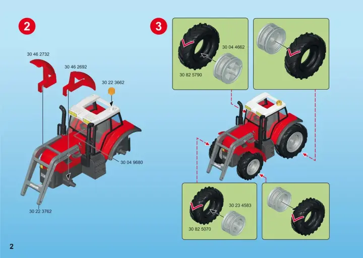 Manual de instruções Playmobil 6867 - TRATOR GRANDE (2)
