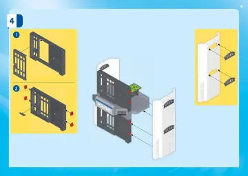 Bygganvisningar Playmobil 6872 - Polishuvudkontor med fängelse (4)