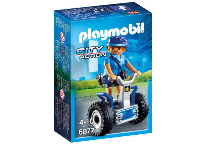 Playmobil 6877 - Mulher-polícia com Balance Racer - BOX