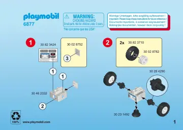 Manual de instruções Playmobil 6877 - Mulher-polícia com Balance Racer (1)