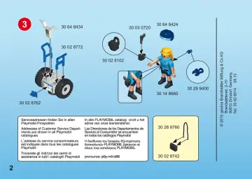 Manual de instruções Playmobil 6877 - Mulher-polícia com Balance Racer (2)