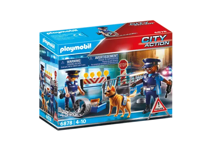 Playmobil 6878 - Police Roadblock - BOX