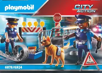 Bouwplannen Playmobil 6878 - Politie wegversperring (1)