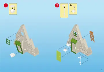 Manuales de instrucciones Playmobil 6887 - Cabaña de Campamento (2)