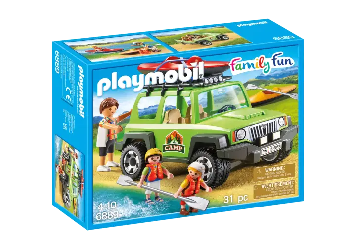 Playmobil 6889 - Vehículo 4x4 con Canoa - BOX