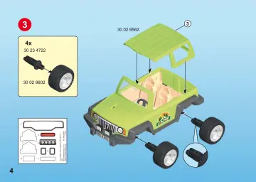 Bouwplannen Playmobil 6889 - Familieterreinwagen met kajaks (4)