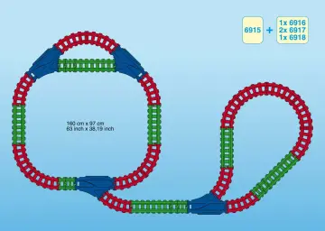 Bauanleitungen Playmobil 6915-A - Batteriebahn Kunterbunt (15)