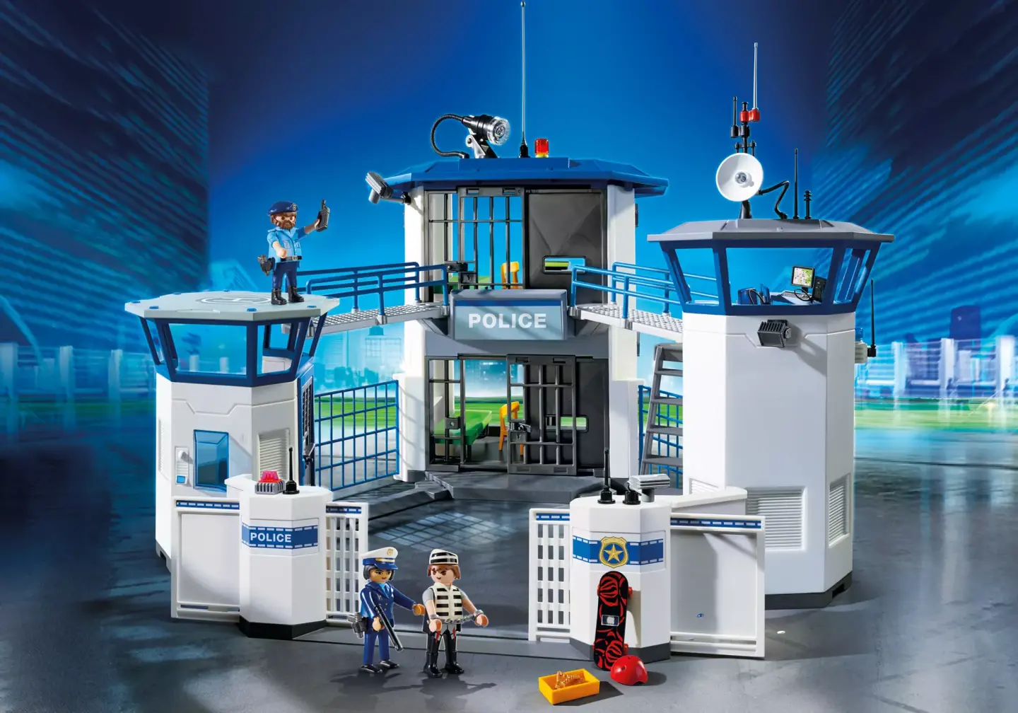 Playmobil Police Headquarters With Prison Building Block, Playmobil Prison  Instructions