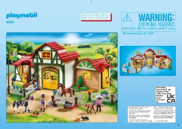 Manual de instruções Playmobil 6926 - Quinta de Cavalos (1)