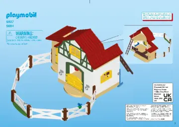 Manual de instruções Playmobil 6927 - Quinta dos Póneis (1)