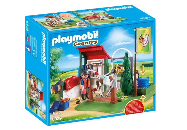 Playmobil 6929 - Set de Limpieza para Caballos - BOX