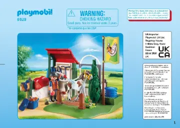 Manual de instruções Playmobil 6929 - Set de Limpeza para Cavalos (1)