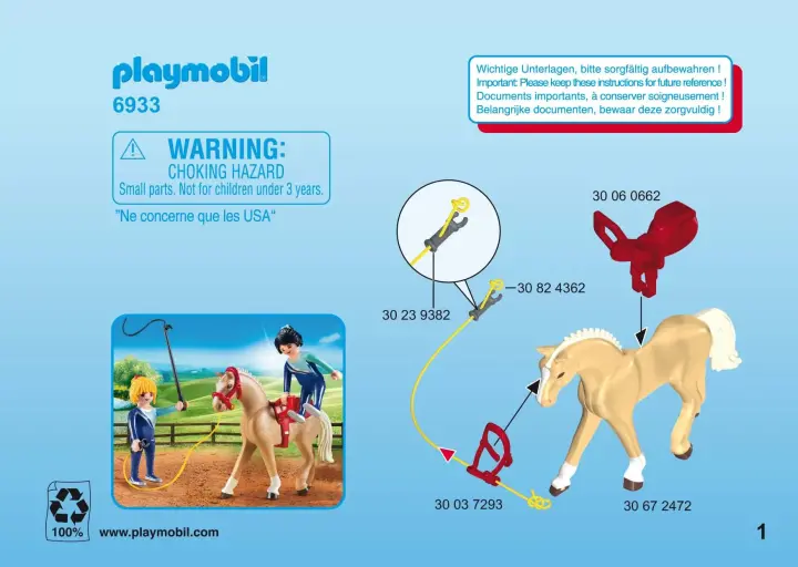 Building instructions Playmobil 6933 - Vaulting (1)