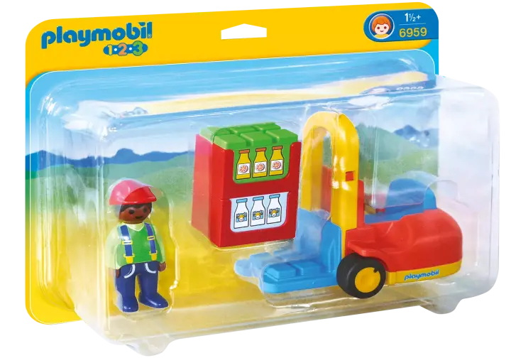 Playmobil 6959 - Vorklift met lading - BOX