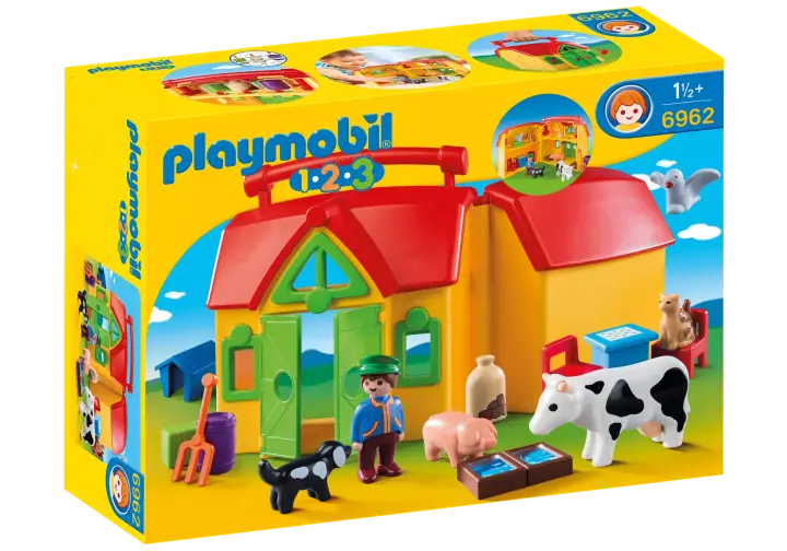 Playmobil 6962 - Fattoria Portatile 1.2.3 - BOX