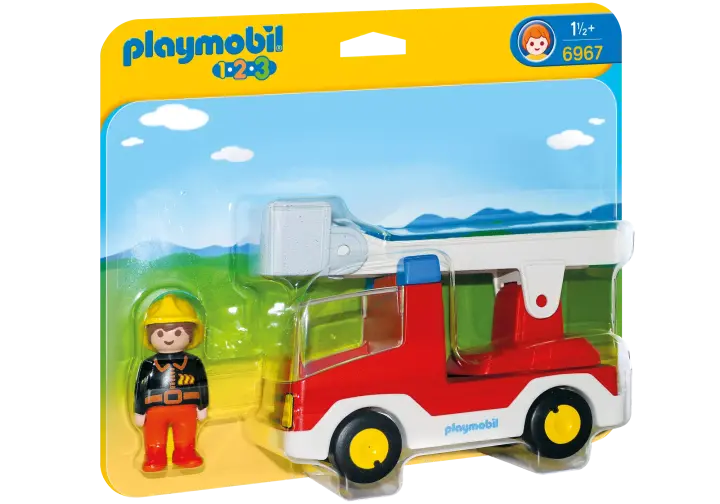 Playmobil 6967 - Wóz strażacki z drabiną - BOX