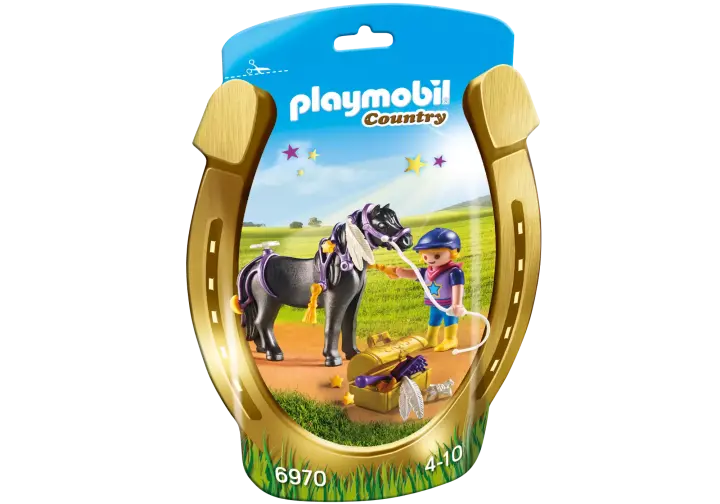 Playmobil 6970 - Poney à décorer Etoile - BOX