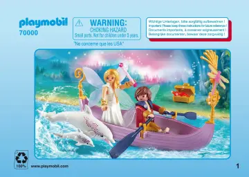 Bauanleitungen Playmobil 70000 - Romantisches Feenboot (1)