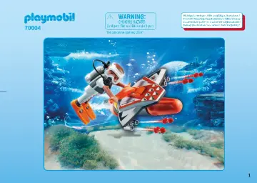 Οδηγίες συναρμολόγησης Playmobil 70004 - Υποθαλάσσιο Τζετ της Spy Team (1)