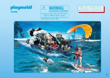 Bauanleitungen Playmobil 70006 - Team S.H.A.R.K. Harpoon Craft (1)