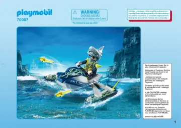 Οδηγίες συναρμολόγησης Playmobil 70007 - Aqua Scooter της SHARK Team (1)