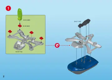 Οδηγίες συναρμολόγησης Playmobil 70007 - Aqua Scooter της SHARK Team (2)