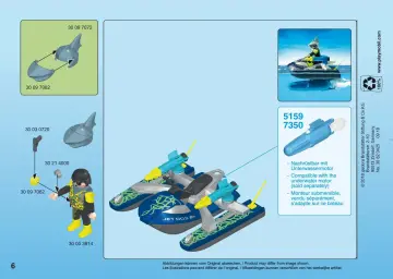 Οδηγίες συναρμολόγησης Playmobil 70007 - Aqua Scooter της SHARK Team (6)