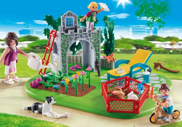 Playmobil 70010 - SuperSet Famille et jardin