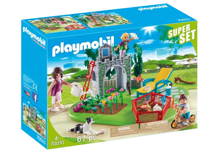 Playmobil 70010 - SuperSet Familietuin - BOX