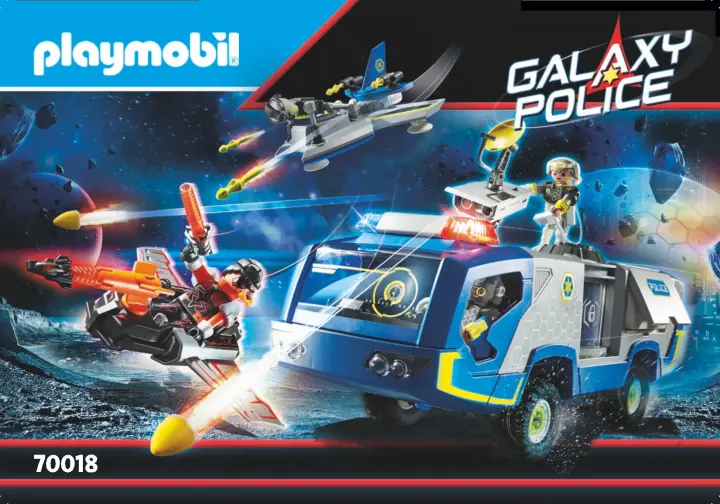 Bouwplannen Playmobil 70018 - Galaxy politietruck (1)