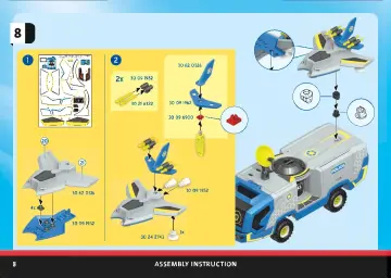 Istruzioni di montaggio Playmobil 70018 - Blindato della Pattuglia Galattica (8)