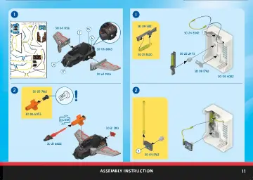 Istruzioni di montaggio Playmobil 70018 - Blindato della Pattuglia Galattica (11)