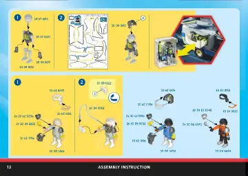 Istruzioni di montaggio Playmobil 70018 - Blindato della Pattuglia Galattica (12)