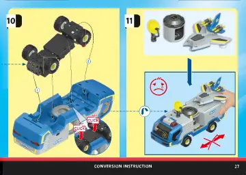 Istruzioni di montaggio Playmobil 70018 - Blindato della Pattuglia Galattica (27)