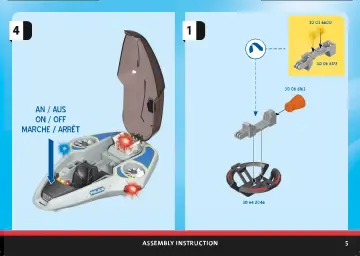 Bouwplannen Playmobil 70019 - Galaxy politie glider (5)