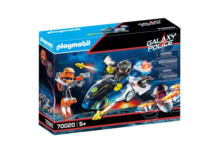 Playmobil 70020 - Moto et policier de l'espace - BOX