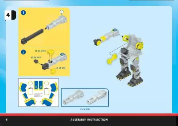 Building instructions Playmobil 70021 - Galaxy Police Robot (4)