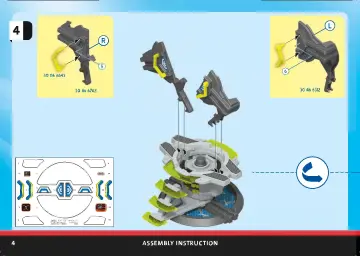Istruzioni di montaggio Playmobil 70022 - Cassaforte delle Galassie (4)