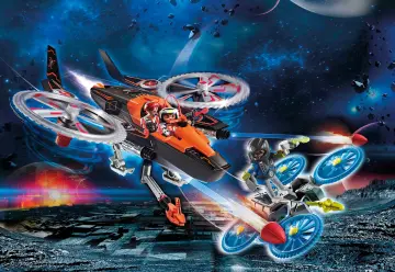 Playmobil 70023 - Hélicoptère et pirates de l'espace