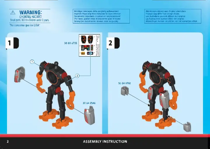 Building instructions Playmobil 70024 - Galaxy Pirates Robot (2)
