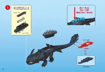 Building instructions Playmobil 70037 - Hiccup and Toothless Playset (2)