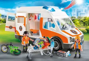 Playmobil 70049 - Ambulance en ambulanciers