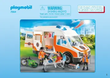 Bouwplannen Playmobil 70049 - Ambulance en ambulanciers (1)